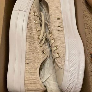 Platform converse woven